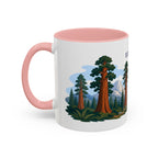 Sequoia National Park Coffee Mug | Solid Color Block Park Souvenir | 11oz 15oz Accent Mug