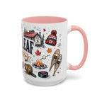 Maple Leaf Forever Coffee Mug | Canadian Pride Gift | Accent Color Ceramic 11oz 15oz