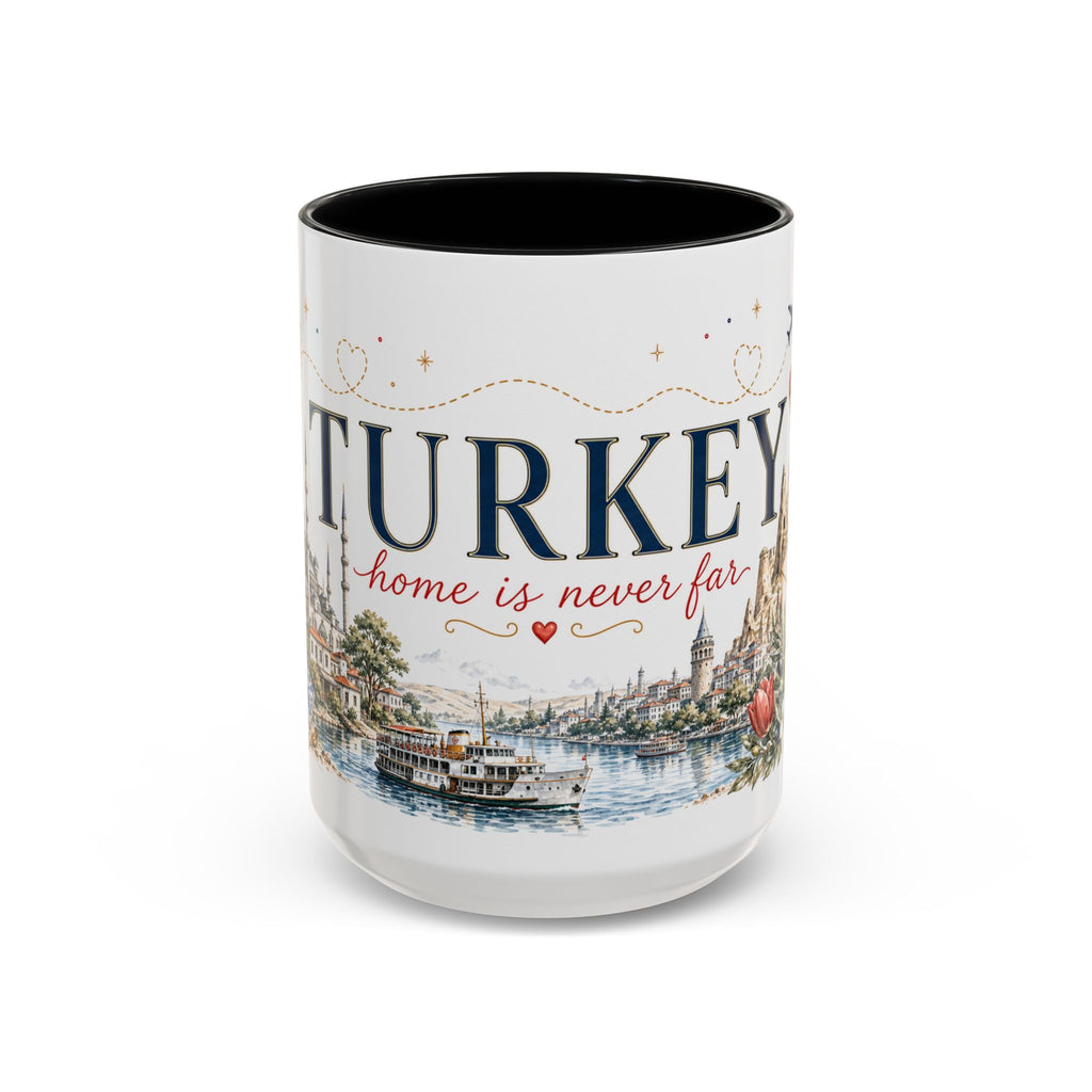 Turkey Home Country Mug | Moving Away Gift | Long Distance Friendship | 11 oz 15 oz Accent Mug