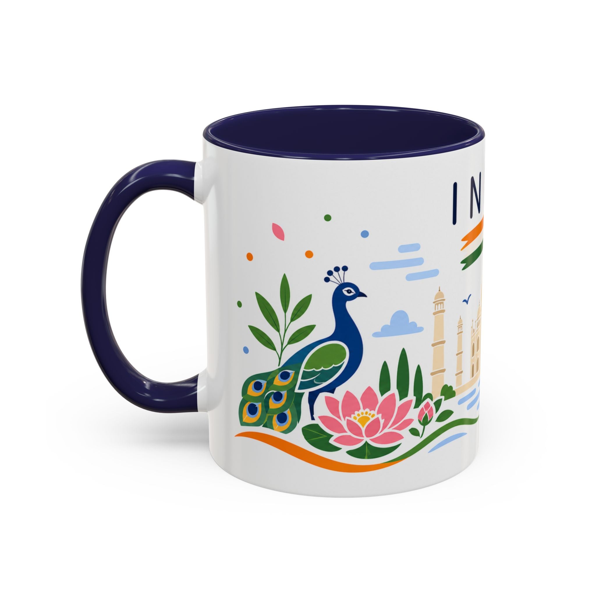 India Coffee Mug | Travel Souvenir Accent Mug | Country Gift Ceramic Cup 11oz 15oz