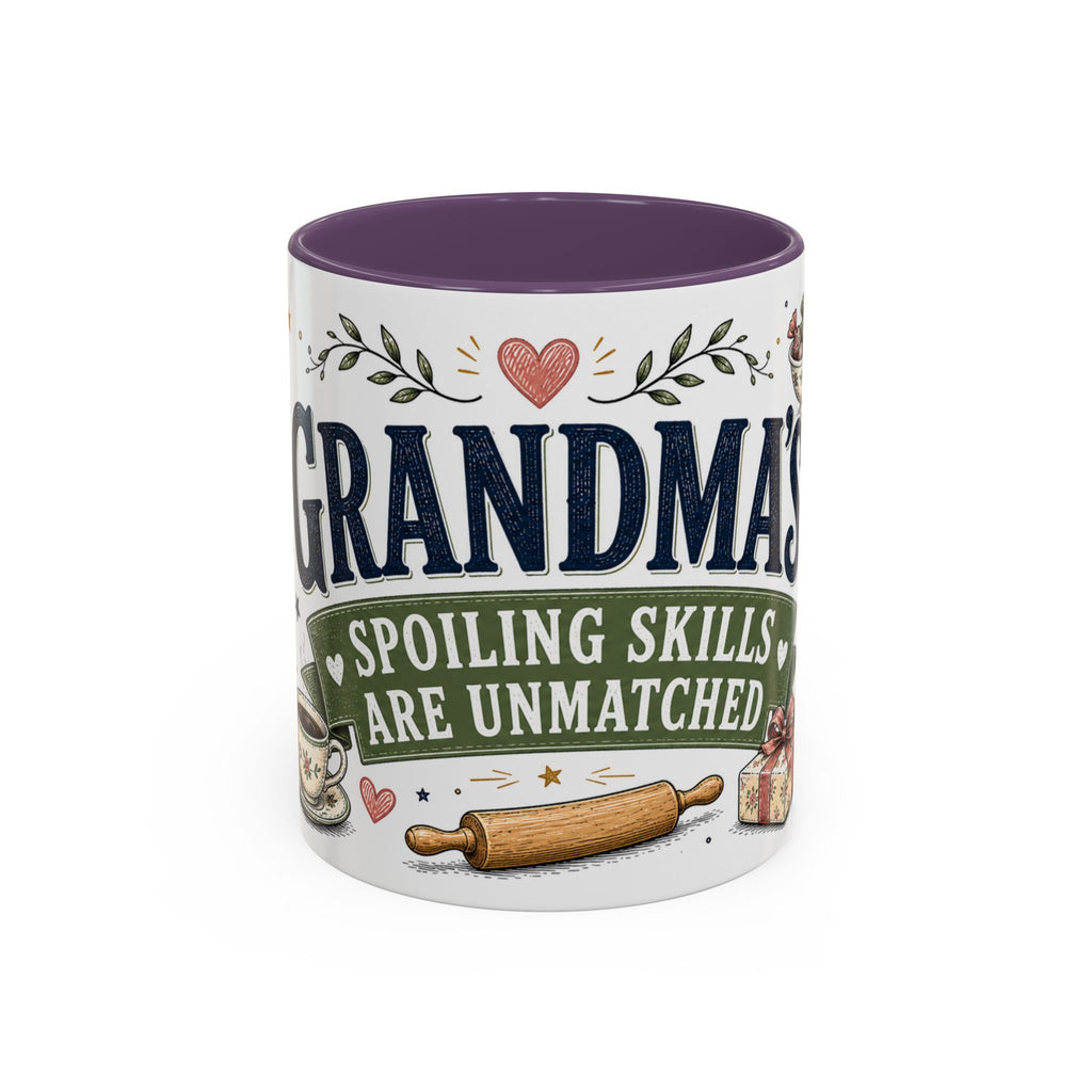 Grandma's Spoiling Skills Are Unmatched Coffee Mug | Funny Gift From Grandkids | Accent Ceramic 11oz 15oz