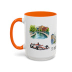 Indianapolis Illustrated Travel Mug | City Souvenir Accent Coffee Mug | 11oz 15oz Ceramic Cup