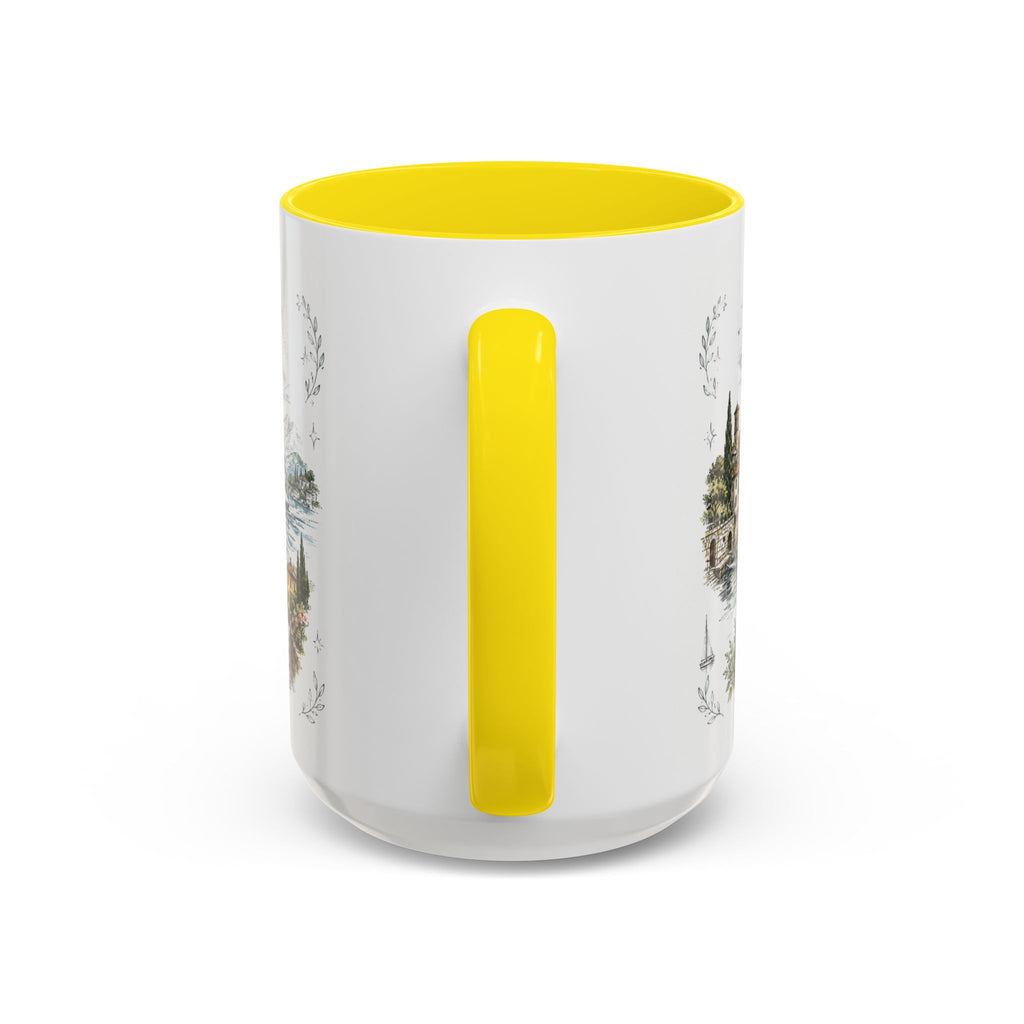 Lake Como Mug, Italy Travel Souvenir, Bucket List Gift, Accent Ceramic Coffee Mug 11oz 15oz
