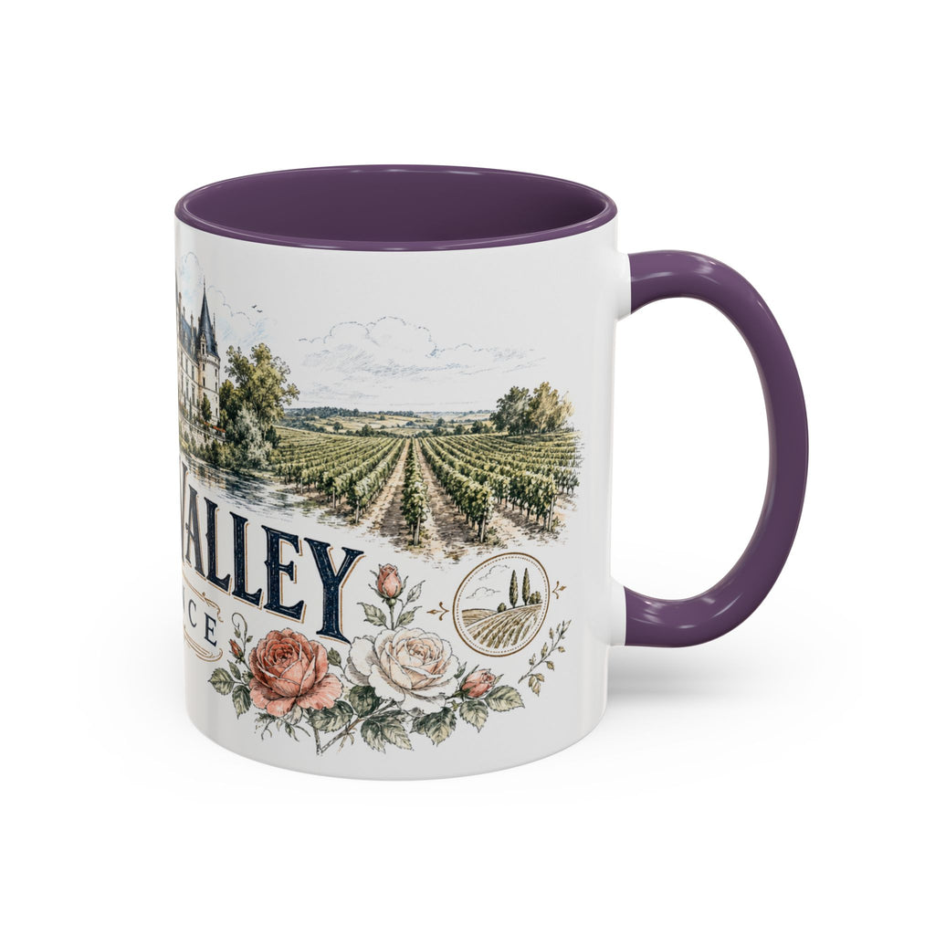 Loire Valley Mug, France Travel Souvenir, Bucket List Gift, Accent Ceramic Coffee Mug 11oz 15oz