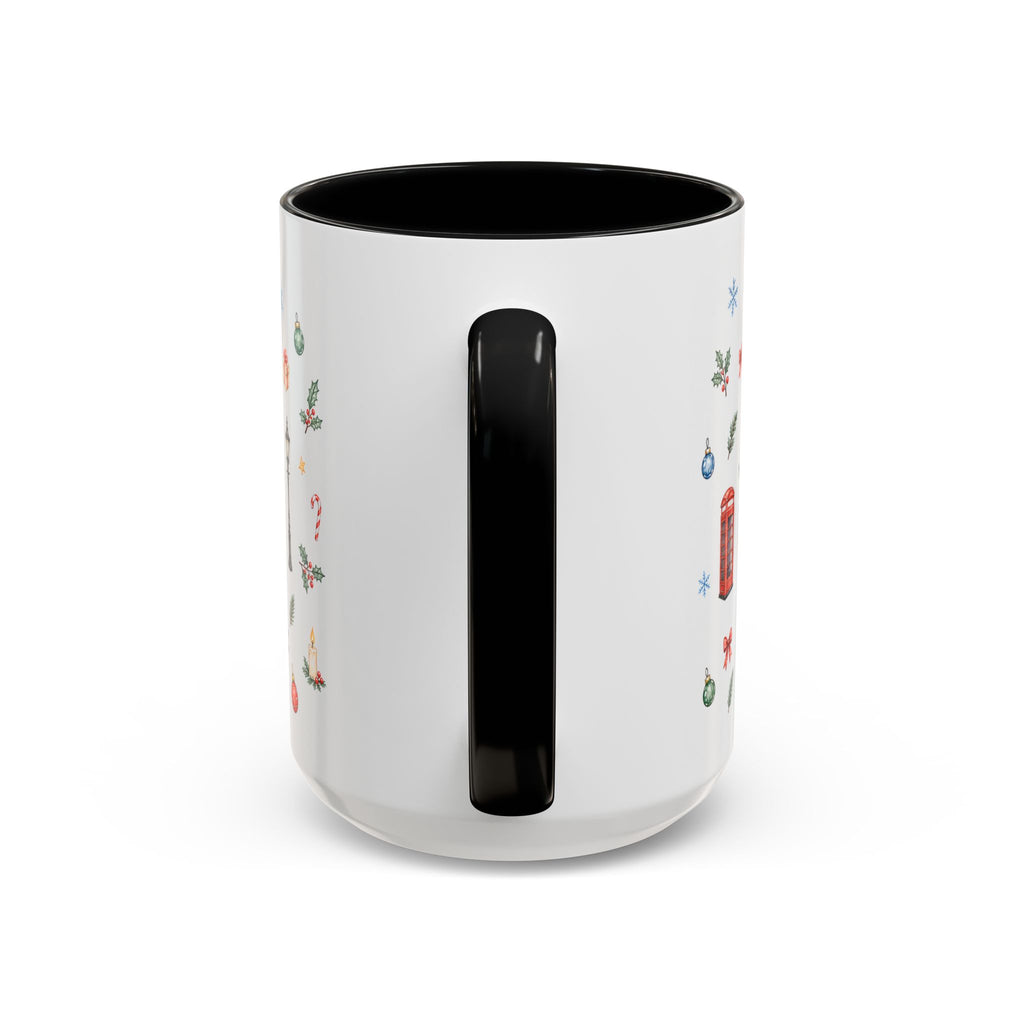 London Christmas Mug | Watercolor City Souvenir, Travel Memories, Ceramic Coffee Cup