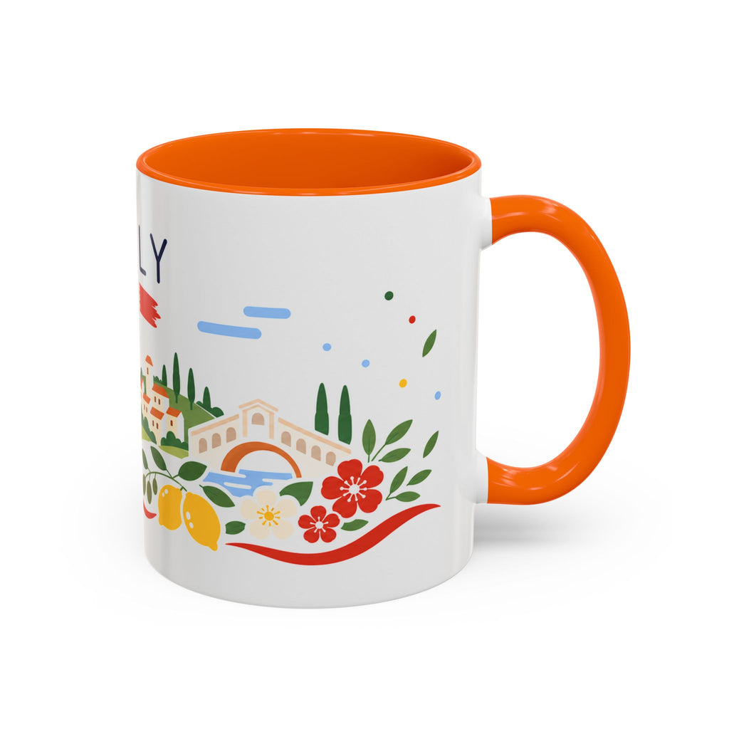 Italy Coffee Mug | Travel Souvenir Accent Mug | Country Gift Ceramic Cup 11oz 15oz