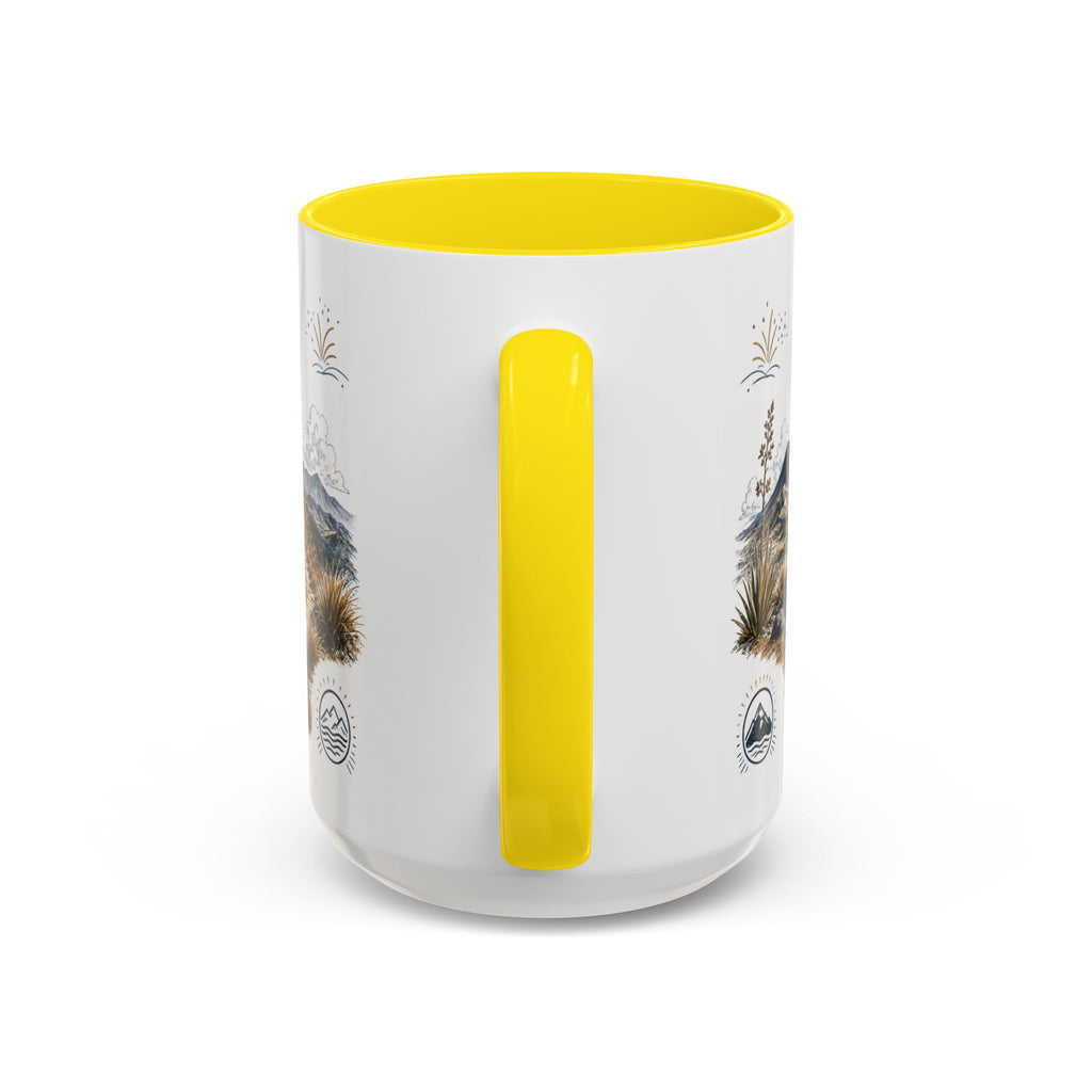 Tongariro Crossing Mug, New Zealand Travel Souvenir, Bucket List Gift, Accent Ceramic Coffee Mug 11oz 15oz