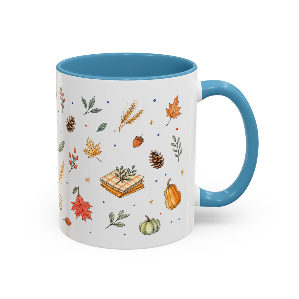 Thanksgiving Baking Mug | Watercolor Autumn Gift | Pumpkin Pie Accent Coffee Cup 11oz 15oz