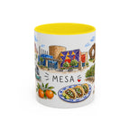 Mesa Illustrated Travel Mug | City Souvenir Accent Coffee Mug | 11oz 15oz Ceramic Cup