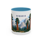 Sequoia National Park Coffee Mug | Solid Color Block Park Souvenir | 11oz 15oz Accent Mug