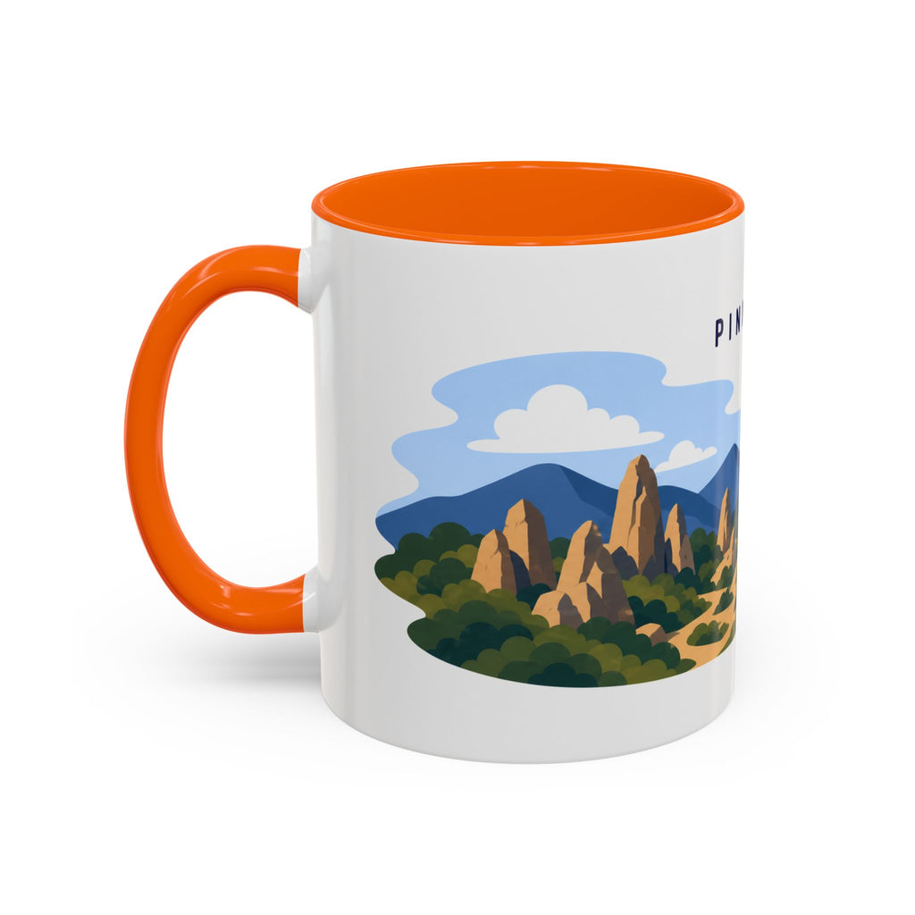Pinnacles National Park Coffee Mug | Solid Color Block Park Souvenir | 11oz 15oz Accent Mug