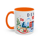 Denmark Coffee Mug | Travel Souvenir Accent Mug | Country Gift Ceramic Cup 11oz 15oz