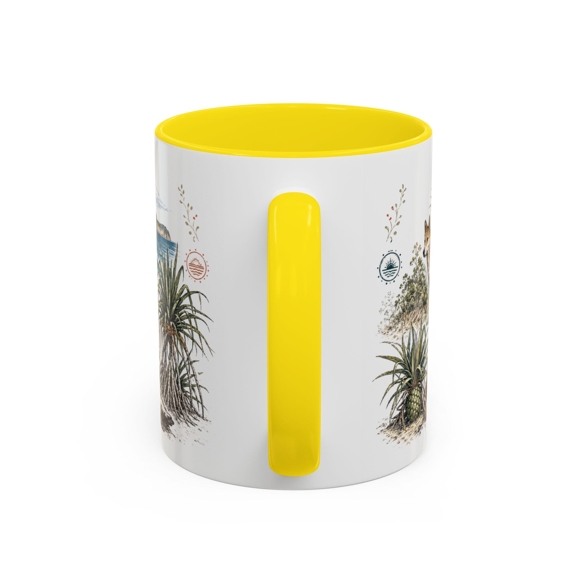 K'gari Mug, Australia Travel Souvenir, Bucket List Gift, Accent Ceramic Coffee Mug 11oz 15oz