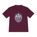 United States Soccer T Shirt, Let's Go USA Fan Tee, Moisture Wicking Sport Shirt