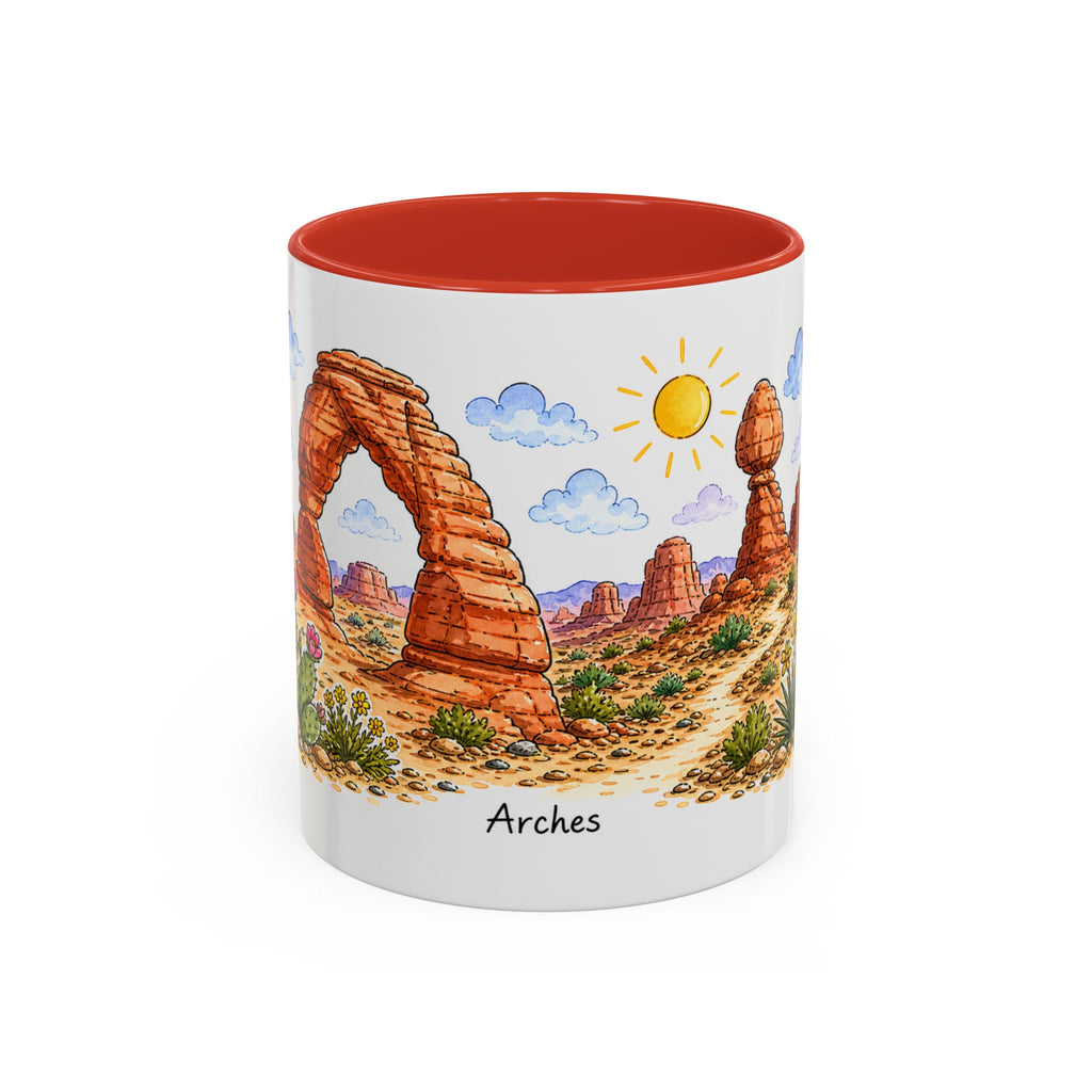 Arches National Park Mug | US Travel Souvenir Accent Coffee Mug | 11oz 15oz Ceramic Cup