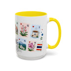 Chiang Mai Coffee Mug | Postage Stamp Collage Mug | Travel Souvenir Accent Cup 11oz 15oz