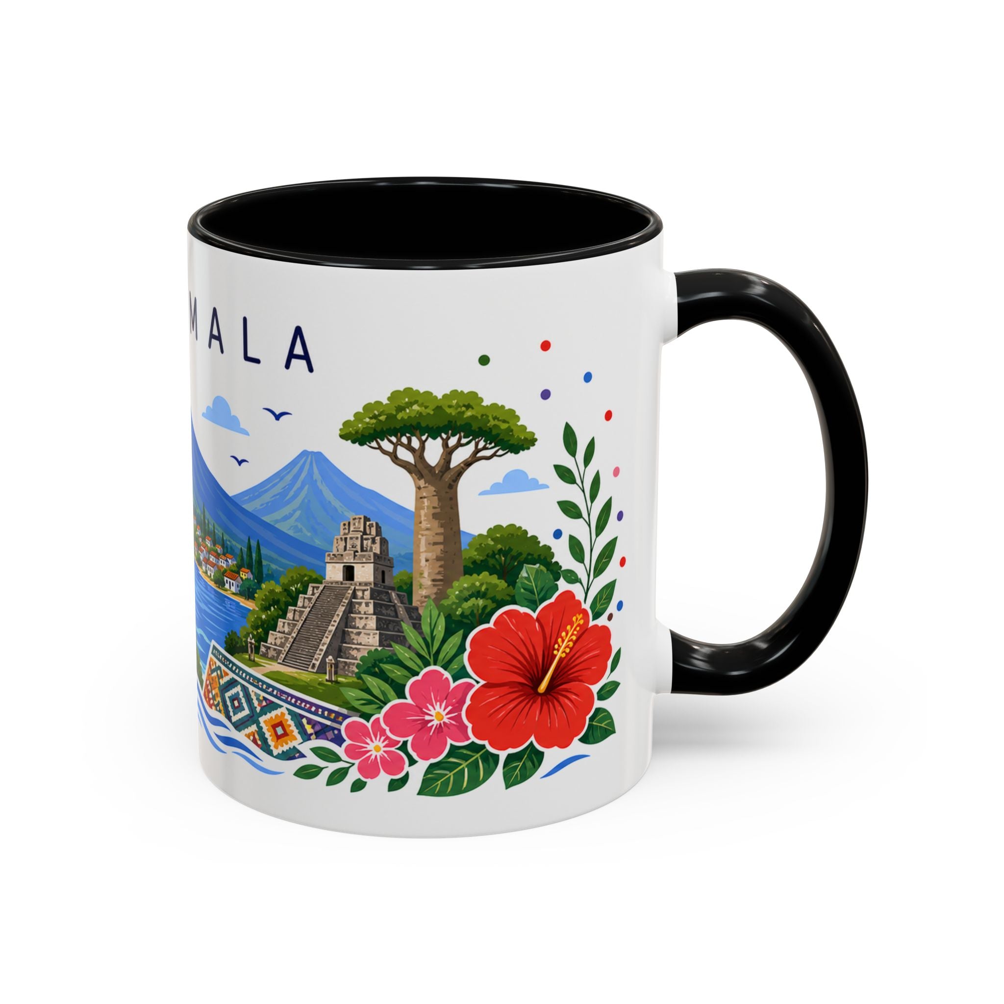 Guatemala Coffee Mug | Travel Souvenir Accent Mug | Place Gift Ceramic Cup 11oz 15oz