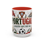 Portugal Soccer Coffee Mug | World Cup Fan Gift | Accent Color Ceramic 11oz 15oz Match Day Cup