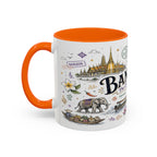 Bangkok Coffee Mug | Thailand Souvenir Travel Gift | Accent Color Ceramic 11oz 15oz