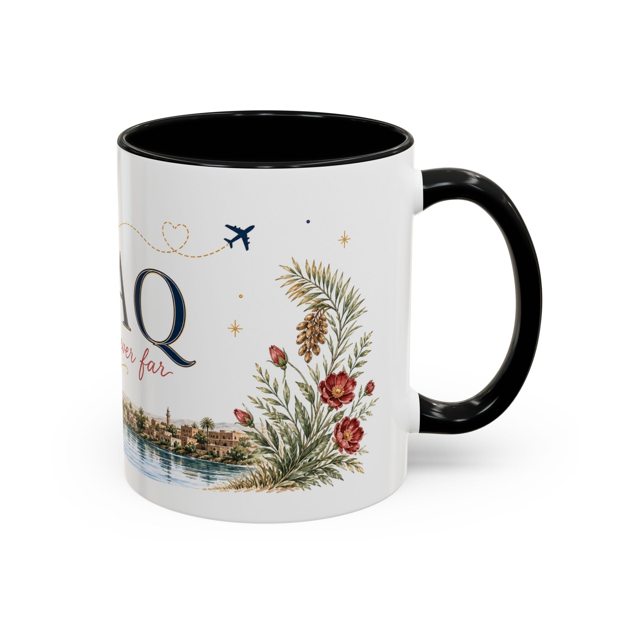 Iraq Home Country Mug | Moving Away Gift | Long Distance Friendship | 11 oz 15 oz Accent Mug