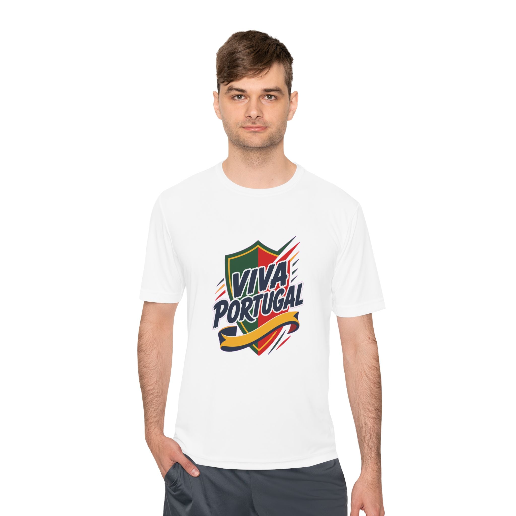 Portugal Soccer T Shirt, Viva Portugal Tee, World Football Fan Shirt, Moisture Wicking Sport Tee