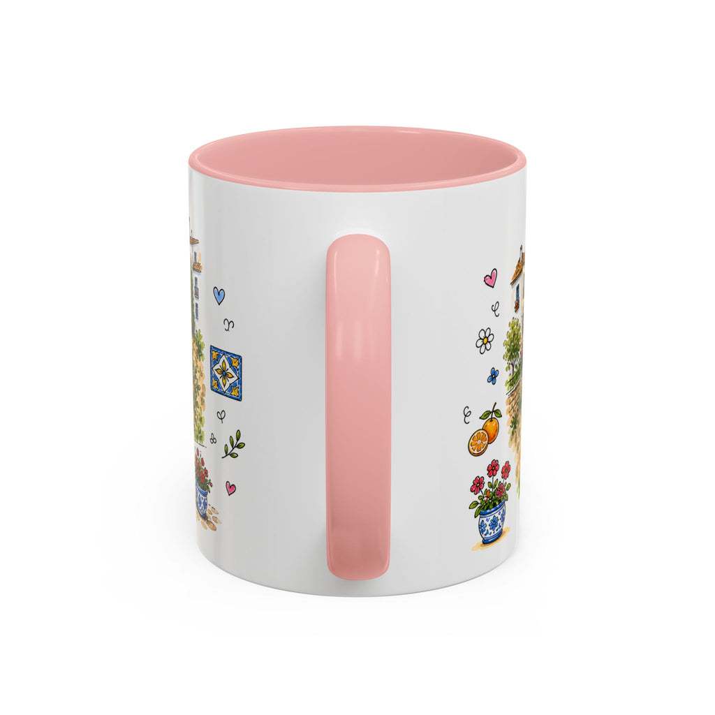 Ronda Illustrated Travel Mug | Spain Souvenir Accent Coffee Mug | 11oz 15oz Ceramic Cup