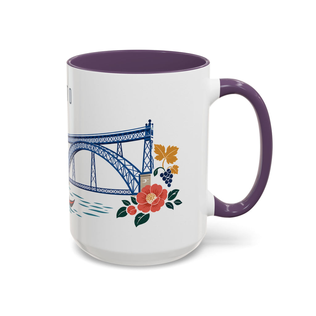 Porto Coffee Mug | Portugal Travel Souvenir | Porcelain Decal City Gift | 11oz 15oz Accent Mug