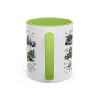 Kenai Fjords National Park Coffee Mug | Alaska Coastal Wildlife Hiking Gift | Accent Color Ceramic 11oz 15oz