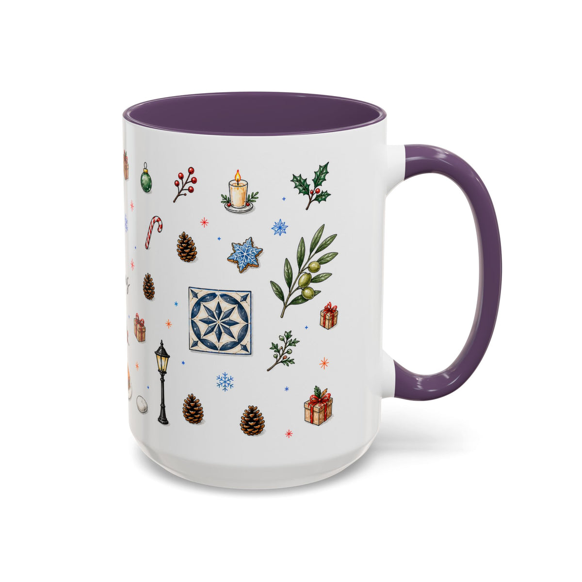 Athens Christmas Mug | Watercolor City Souvenir, Travel Gift (11oz/15oz)