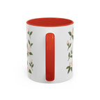 West Virginia Rhododendron Mug, State Flower Floral Coffee Cup, 11oz Botanical Gift