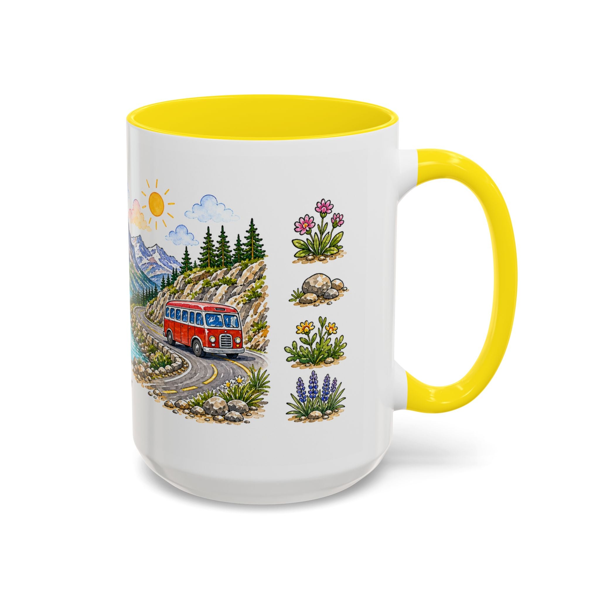 Glacier National Park Mug | US Travel Souvenir Accent Coffee Mug | 11oz 15oz Ceramic Cup