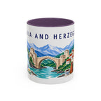 Bosnia and Herzegovina Coffee Mug | Travel Souvenir Accent Mug | Country Gift Ceramic Cup 11oz 15oz