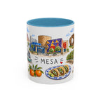 Mesa Illustrated Travel Mug | City Souvenir Accent Coffee Mug | 11oz 15oz Ceramic Cup