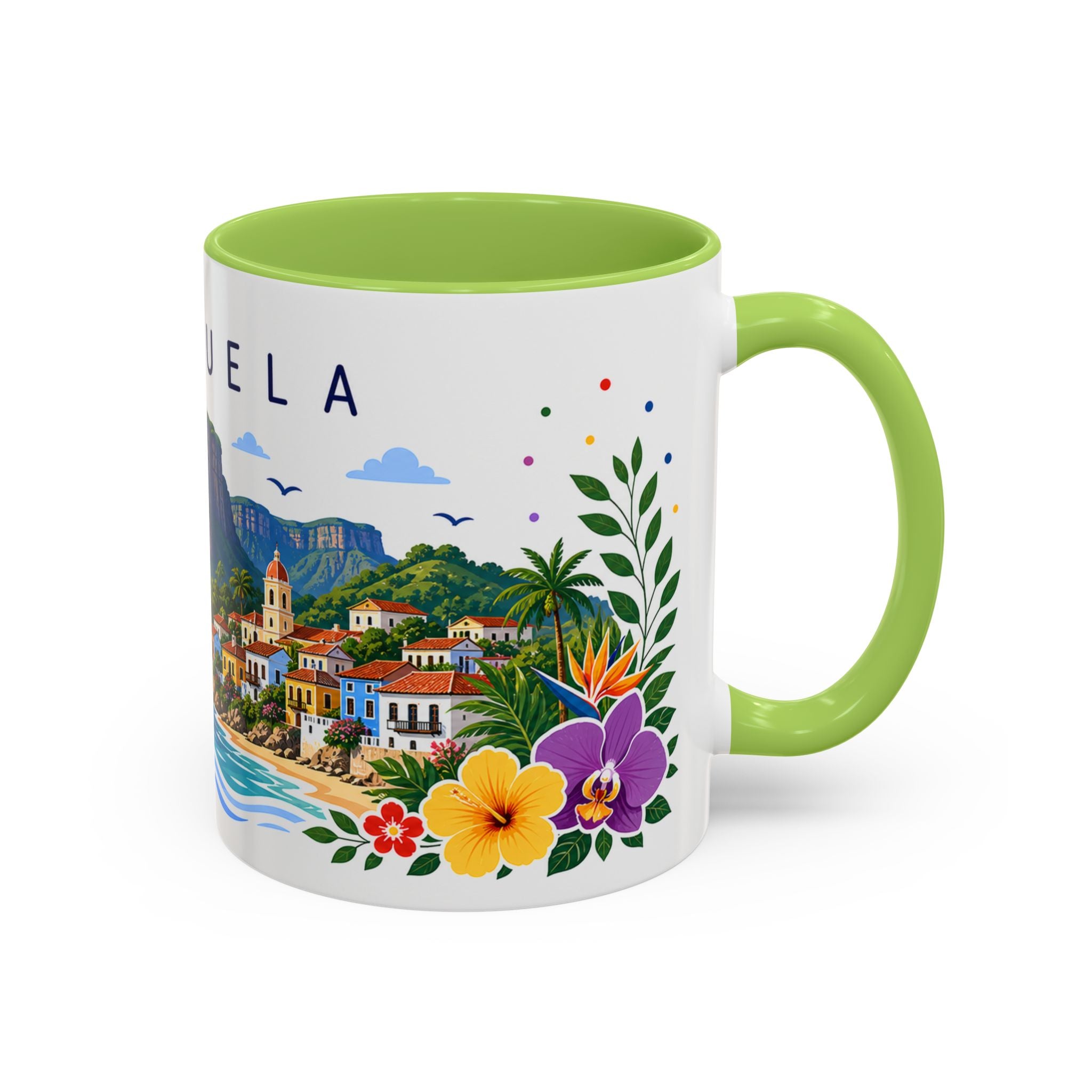 Venezuela Coffee Mug | Travel Souvenir Accent Mug | Place Gift Ceramic Cup 11oz 15oz