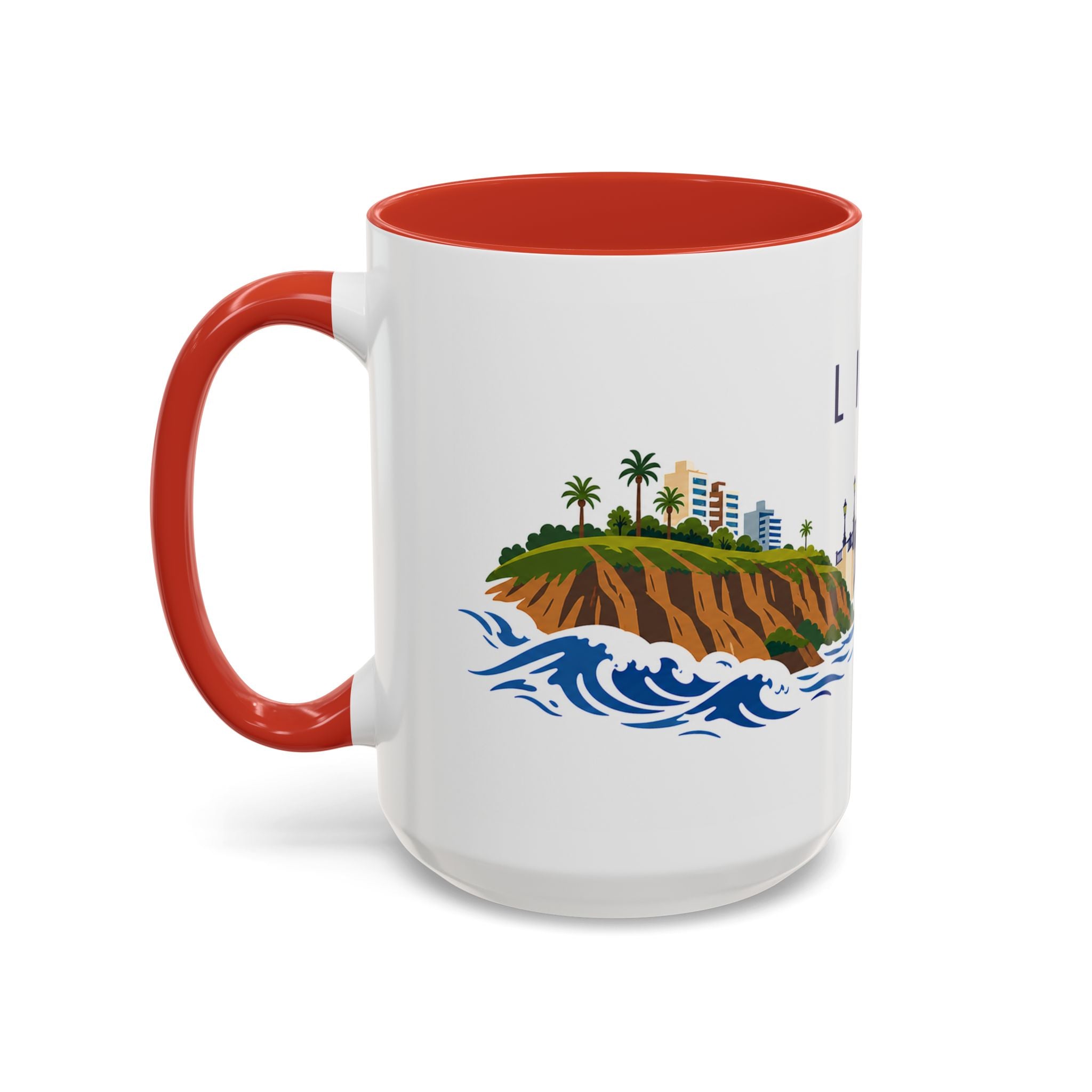 Lima Coffee Mug | Peru Travel Souvenir | Porcelain Decal City Gift | 11oz 15oz Accent Mug