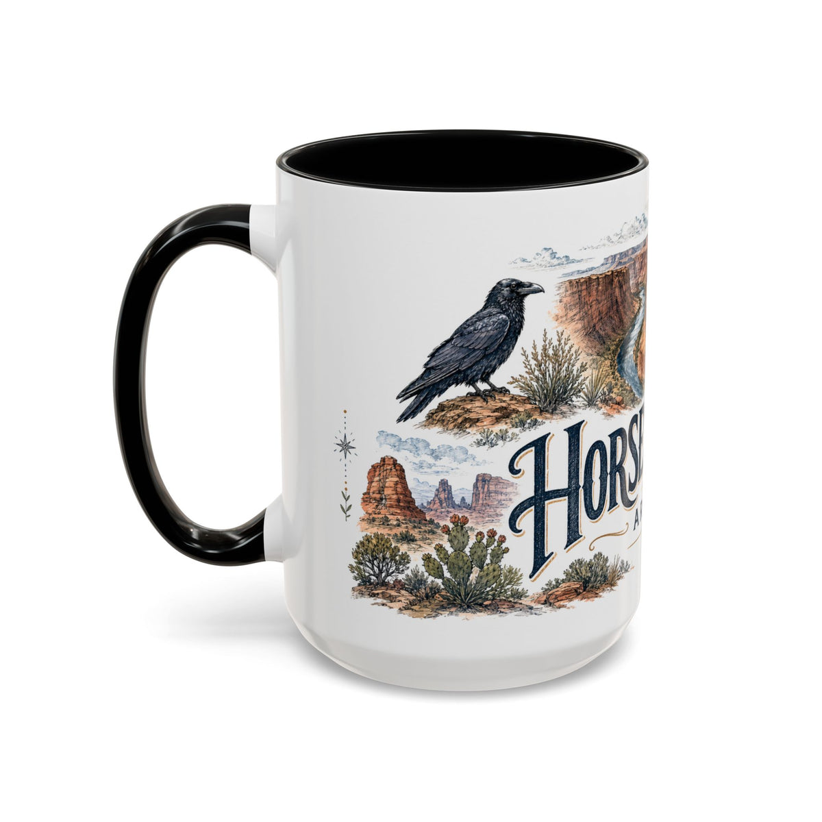 Horseshoe Bend Mug, Arizona Travel Souvenir, Bucket List Gift, Accent Ceramic Coffee Mug 11oz 15oz