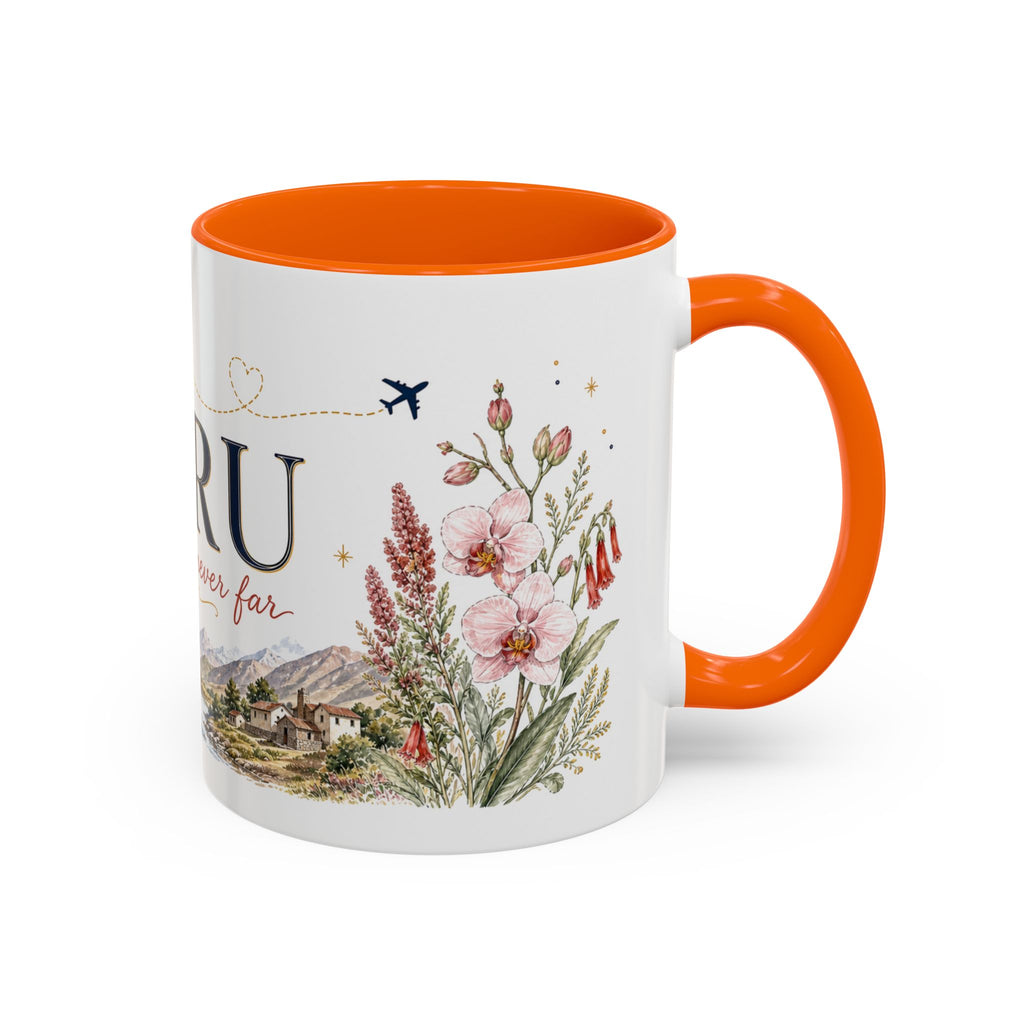 Peru Home Country Mug | Moving Away Gift | Long Distance Friendship | 11 oz 15 oz Accent Mug