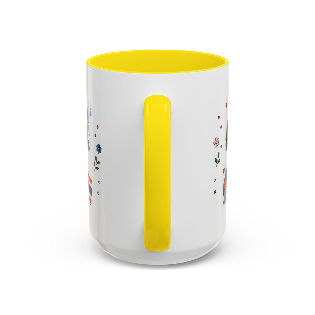 Bangkok Coffee Mug | Postage Stamp Collage Mug | Travel Souvenir Accent Cup 11oz 15oz