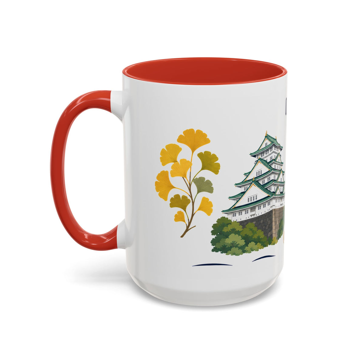 Osaka Coffee Mug | Japan Travel Souvenir | Porcelain Decal City Gift | 11oz 15oz Accent Mug