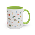 Angkor Christmas Mug | Watercolor Travel Souvenir | Holiday Gift | Accent Ceramic Coffee Cup 11oz 15oz
