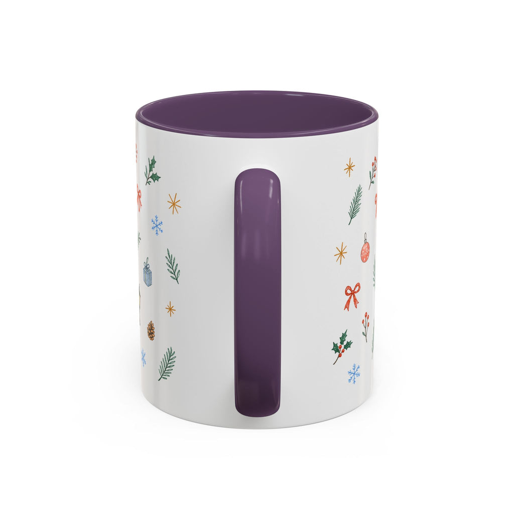 Seoul Christmas Mug | Watercolor Travel Souvenir | Holiday Gift | Accent Ceramic Coffee Cup 11oz 15oz