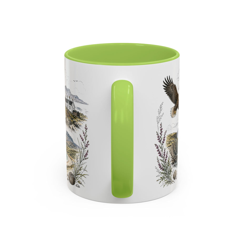 Isle of Mull Mug, Scotland Travel Souvenir, Bucket List Gift, Accent Ceramic Coffee Mug 11oz 15oz