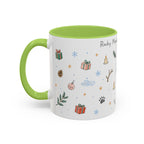 Rocky Mountain National Park Christmas Mug | Watercolor Travel Souvenir | Holiday Gift | Accent Ceramic Coffee Cup 11oz 15oz
