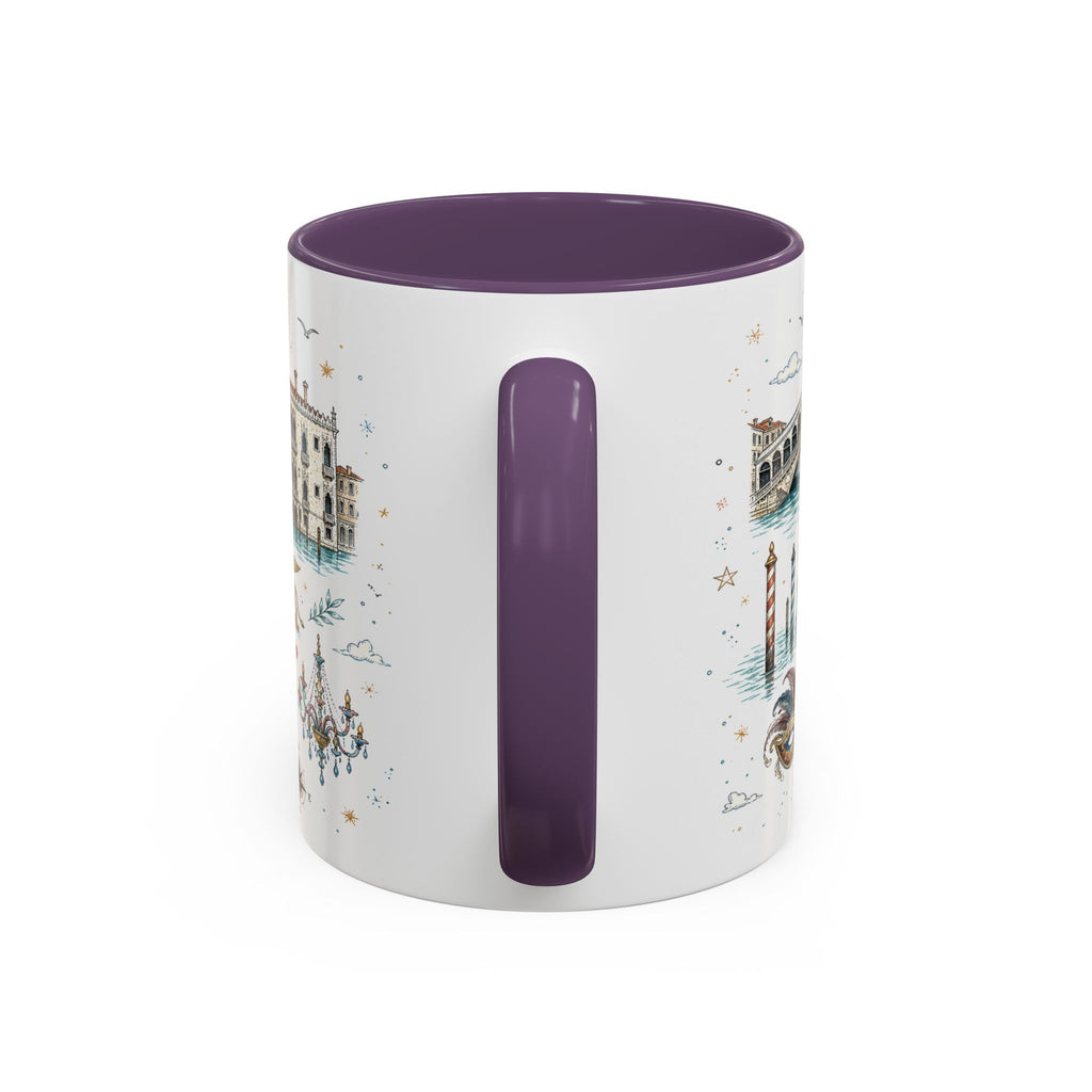 Venice Coffee Mug | Italy Souvenir Travel Gift | Accent Color Ceramic 11oz 15oz