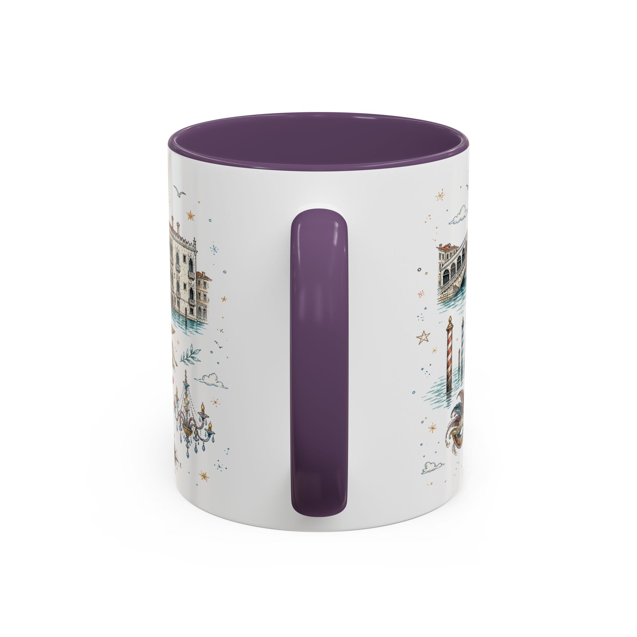 Venice Coffee Mug | Italy Souvenir Travel Gift | Accent Color Ceramic 11oz 15oz