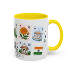 Jaipur Coffee Mug | Postage Stamp Collage Mug | Travel Souvenir Accent Cup 11oz 15oz