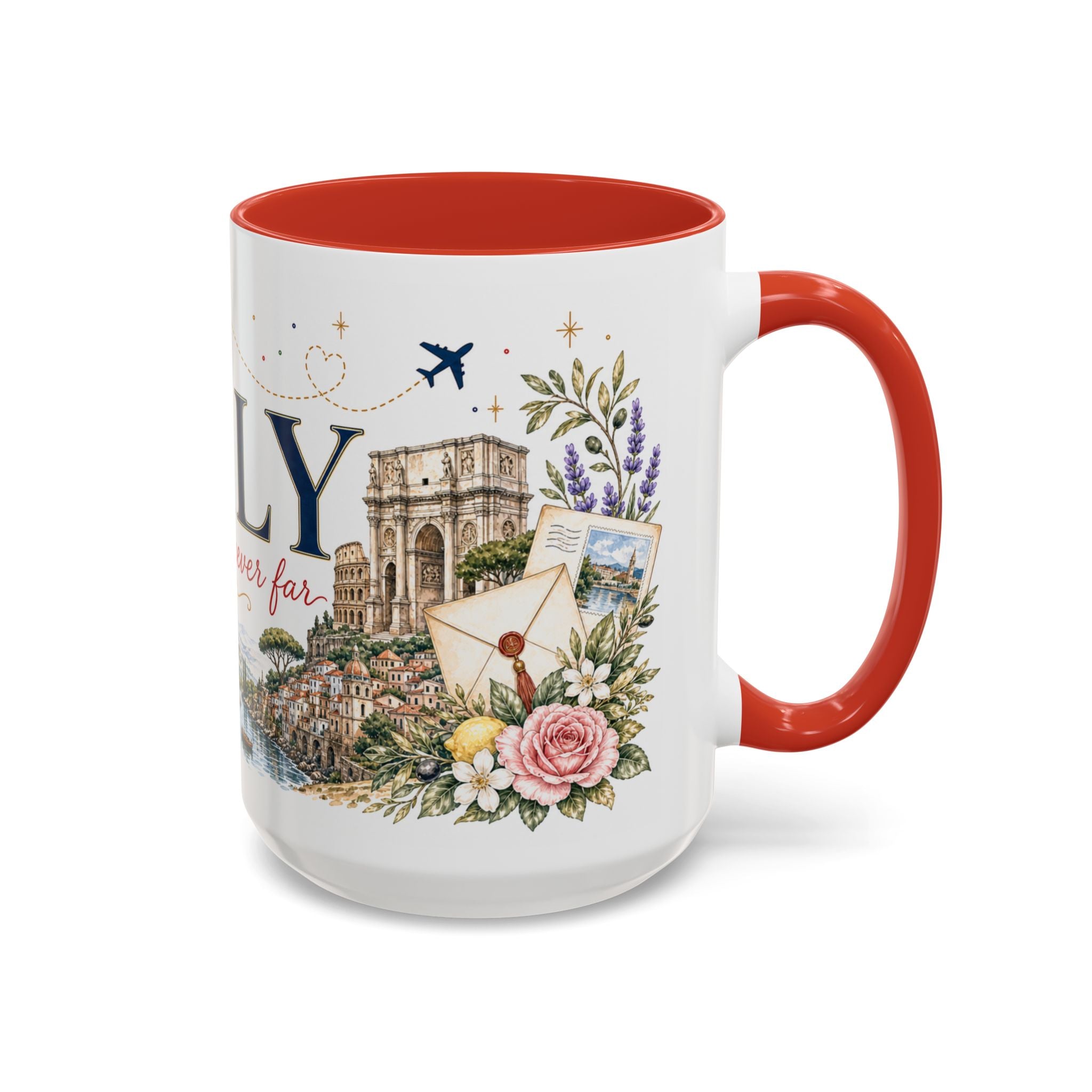 Italy Home Country Mug | Moving Away Gift | Long Distance Friendship | 11 oz 15 oz Accent Mug