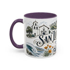 San Luis Obispo Coffee Mug | United States Travel Souvenir | Vintage Illustrated City Gift | 11 oz 15 oz Accent Mug