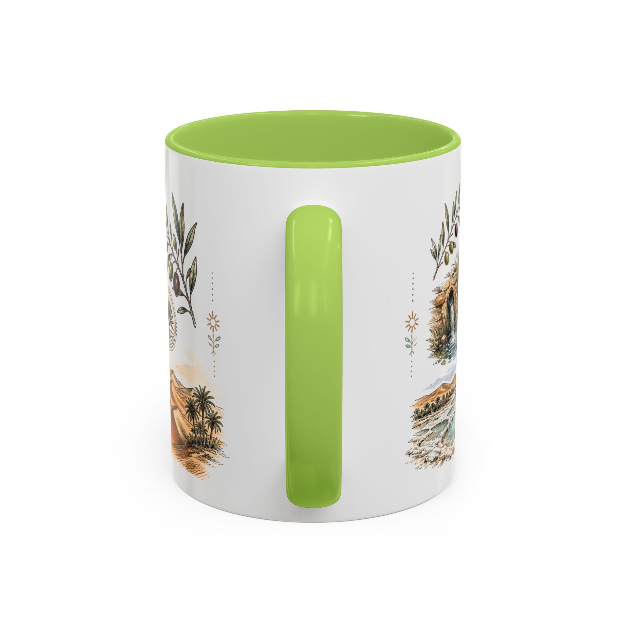 Siwa Oasis Mug, Egypt Travel Souvenir, Bucket List Gift, Accent Ceramic Coffee Mug 11oz 15oz