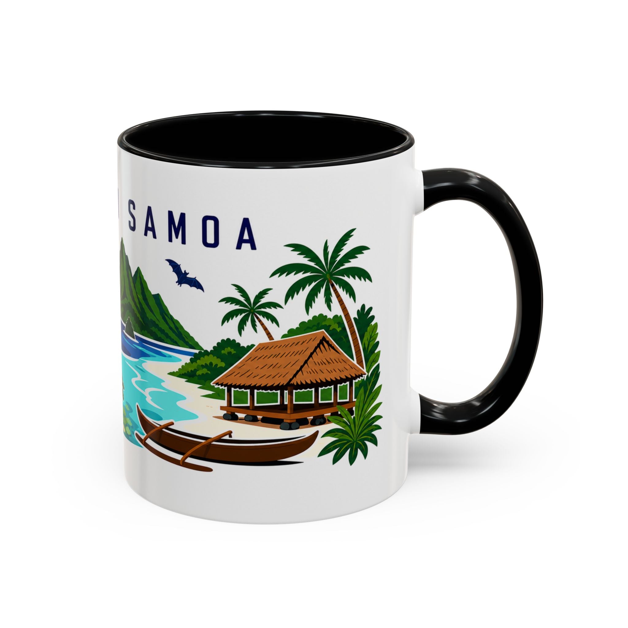 American Samoa Coffee Mug | Travel Souvenir Accent Mug | Country Gift Ceramic Cup 11oz 15oz